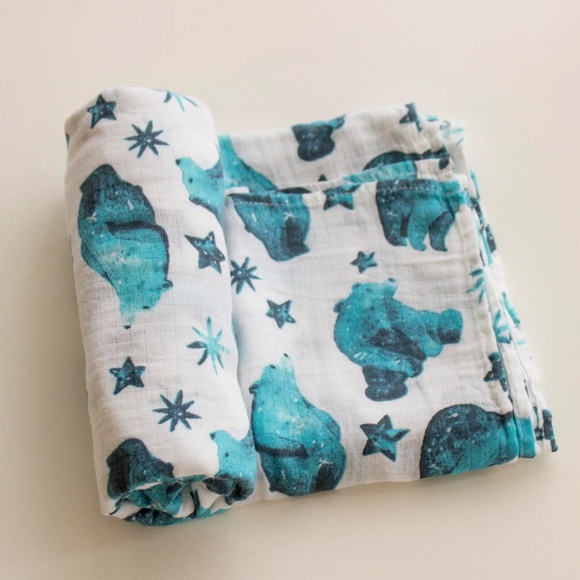 Galaxy Bear Baby Muslin Swaddle Blankets LOT of 9 - Picture 2 of 5